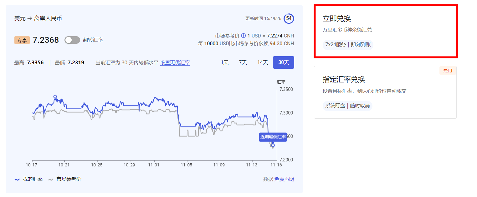 货币兑换页面界面1