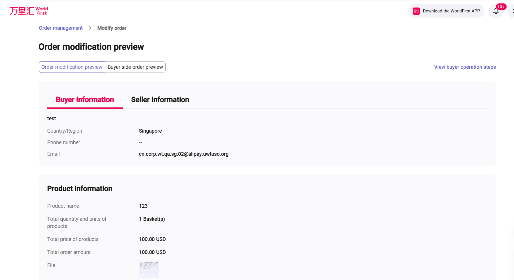 Modified Order Preview 1